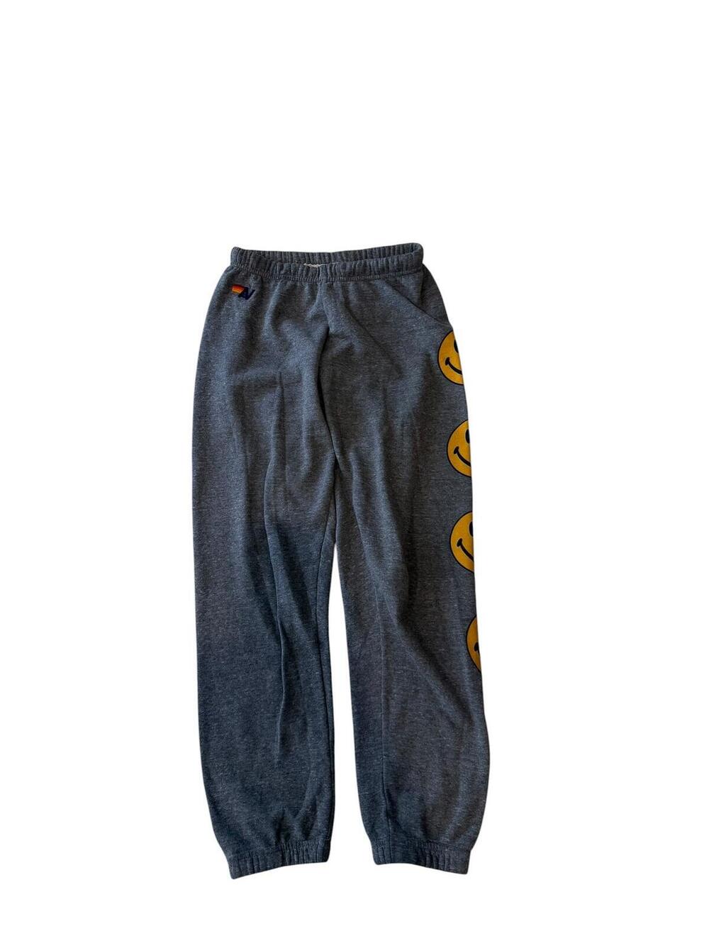 Aviator Nation Smiley 2 Sweatpants Size S Charcoal